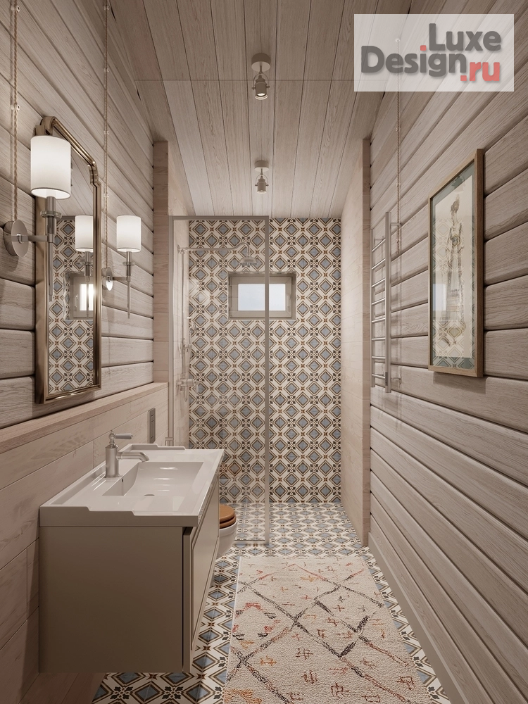 Дизайн интерьера загородного дома "Срубовой дом на Волге" (фото 35)