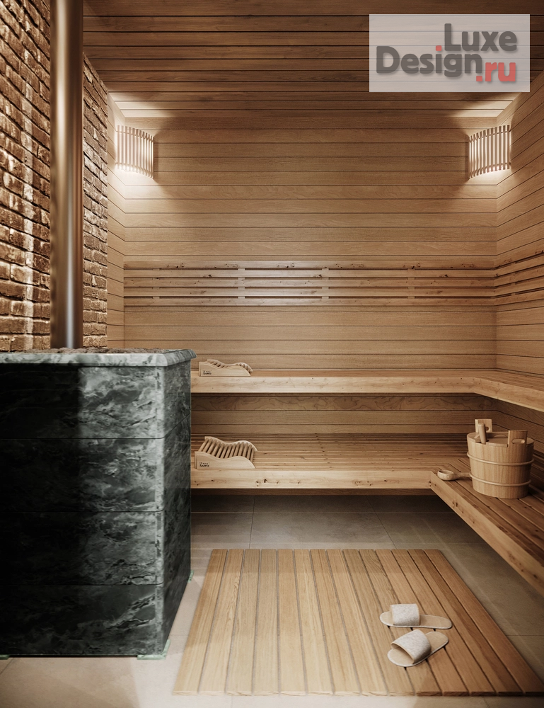 Дизайн интерьера бани "Баня в деревне" (фото 21)