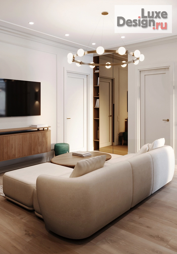 Дизайн интерьера двухкомнатной квартиры "Удобная квартира в уютных материалах" (фото 4)