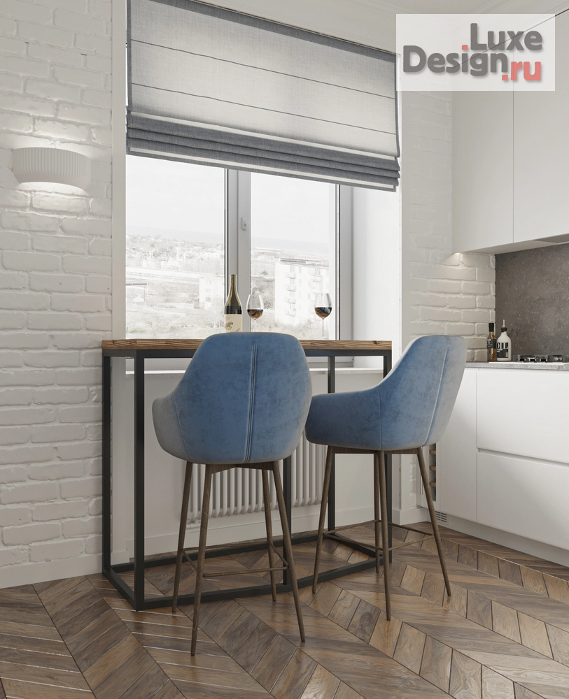 Дизайн интерьера двухкомнатной квартиры "Сталинка в современной классике" (фото 12)