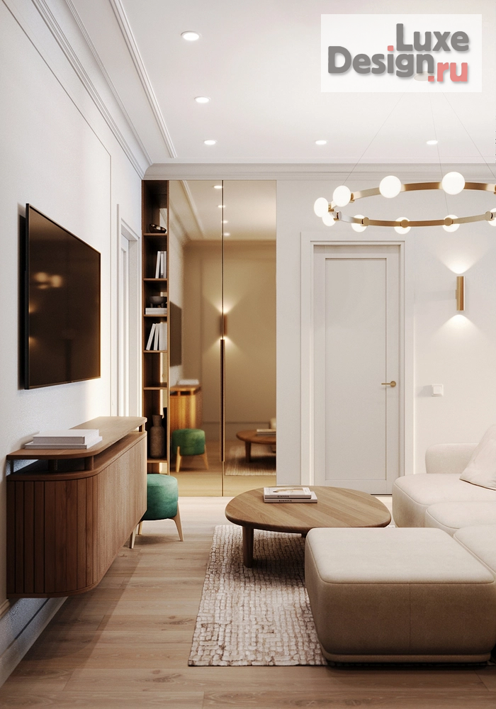 Дизайн интерьера двухкомнатной квартиры "Удобная квартира в уютных материалах" (фото 5)