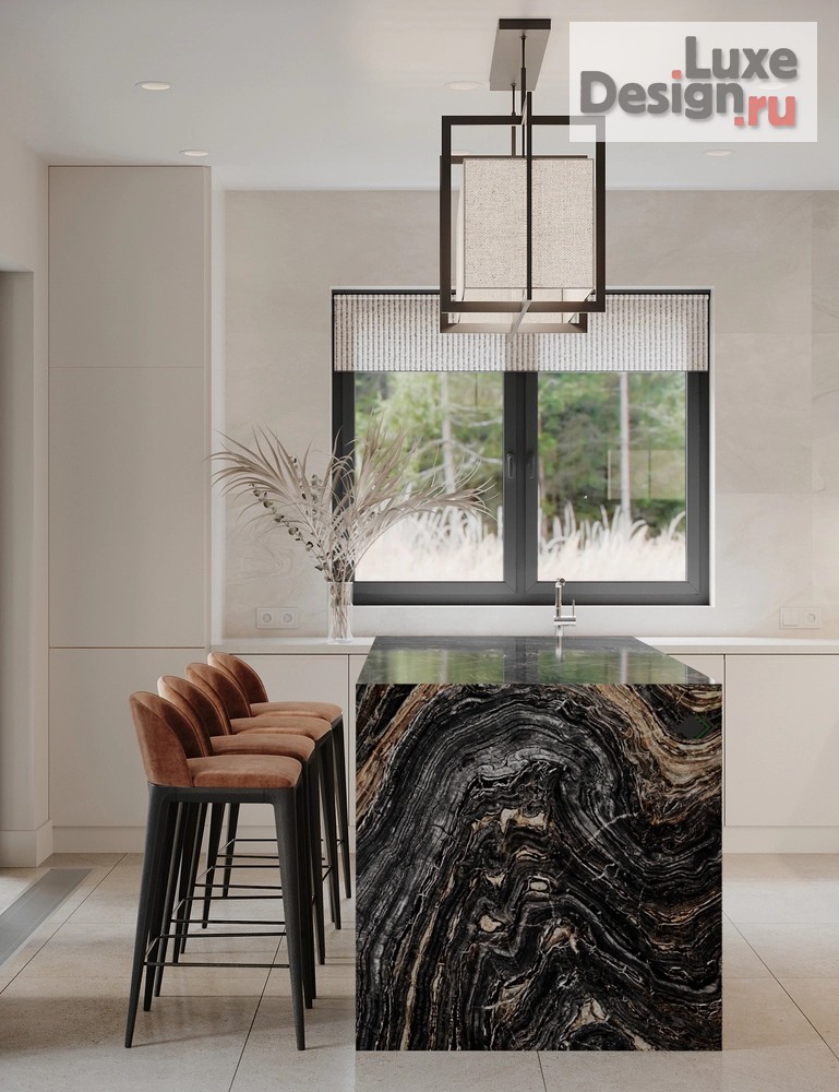 Дизайн интерьера загородного дома "Дом с двухсветной гостиной" (фото 23)