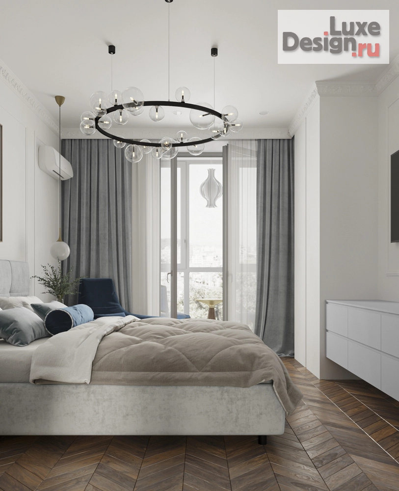 Дизайн интерьера двухкомнатной квартиры "Сталинка в современной классике" (фото 15)