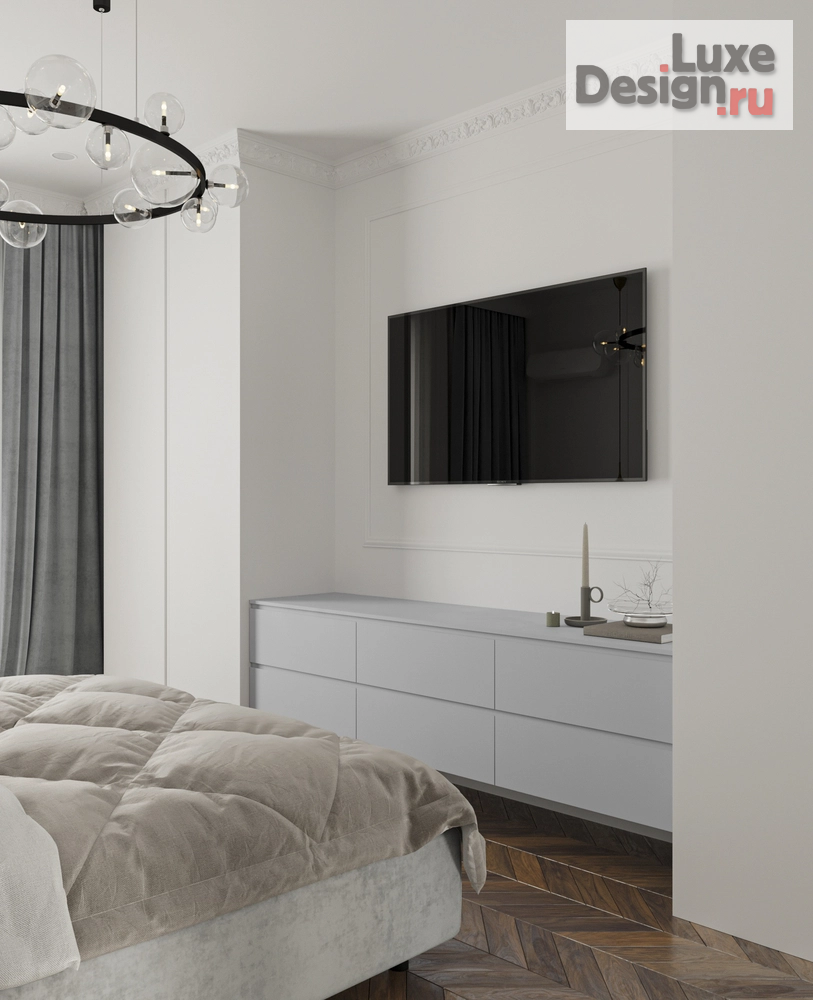 Дизайн интерьера двухкомнатной квартиры "Сталинка в современной классике" (фото 16)