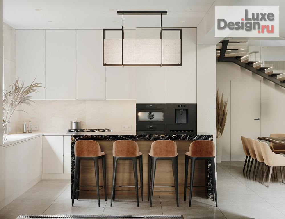 Дизайн интерьера загородного дома "Дом с двухсветной гостиной" (фото 31)