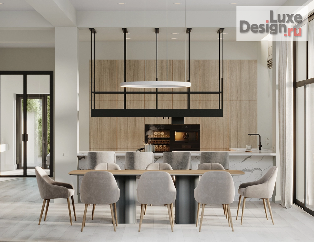 Дизайн интерьера коттеджа "Дом на просеке" (фото 2)