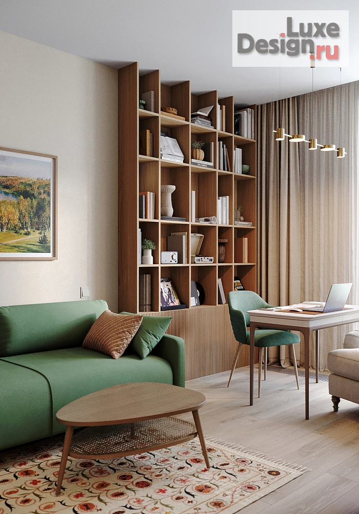 Дизайн интерьера двухкомнатной квартиры "Удобная квартира в уютных материалах" (фото 32)