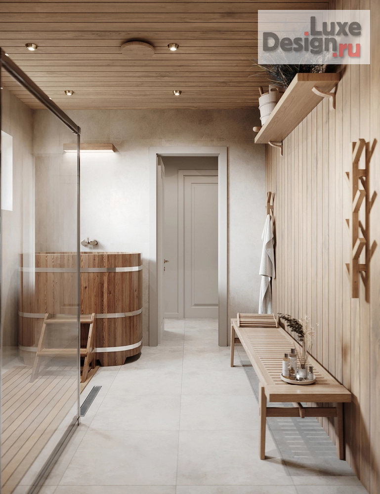 Дизайн интерьера бани "Баня в деревне" (фото 10)