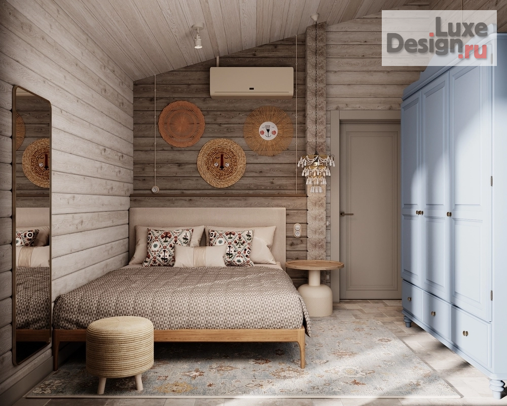 Дизайн интерьера загородного дома "Срубовой дом на Волге" (фото 23)