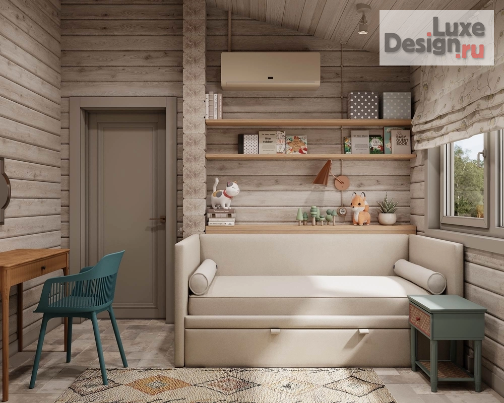 Дизайн интерьера загородного дома "Срубовой дом на Волге" (фото 26)