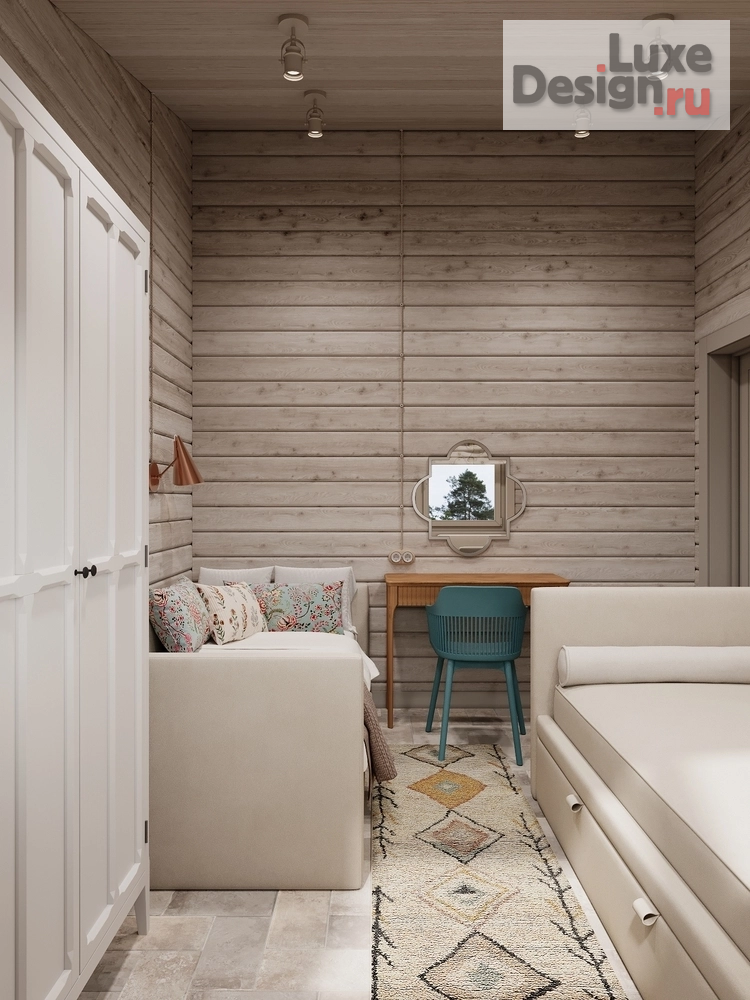 Дизайн интерьера загородного дома "Срубовой дом на Волге" (фото 28)