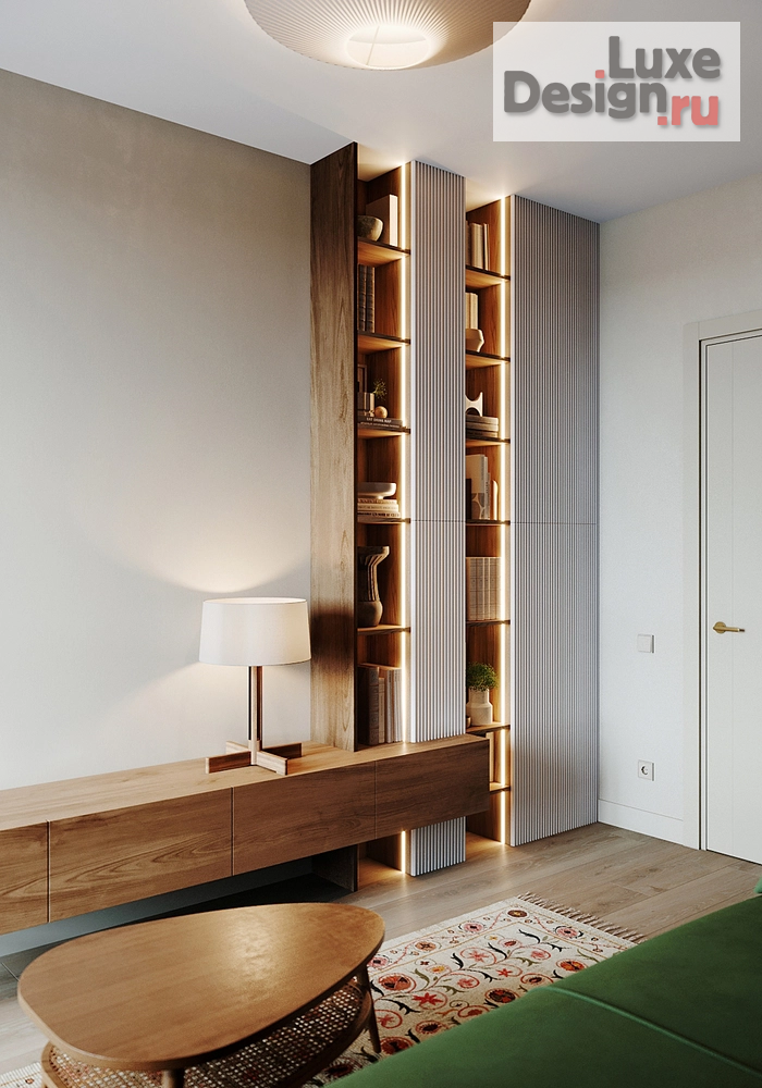 Дизайн интерьера двухкомнатной квартиры "Удобная квартира в уютных материалах" (фото 36)