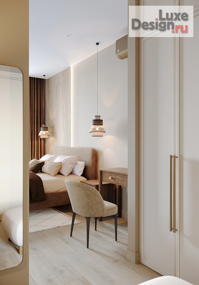 Дизайн интерьера двухкомнатной квартиры "Удобная квартира в уютных материалах" (фото 43)