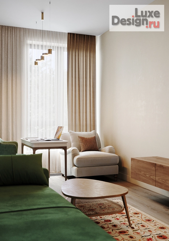 Дизайн интерьера двухкомнатной квартиры "Удобная квартира в уютных материалах" (фото 38)