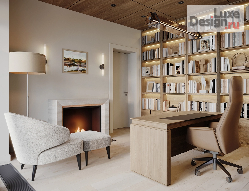 Дизайн интерьера загородного дома "Дом с двухсветной гостиной" (фото 73)