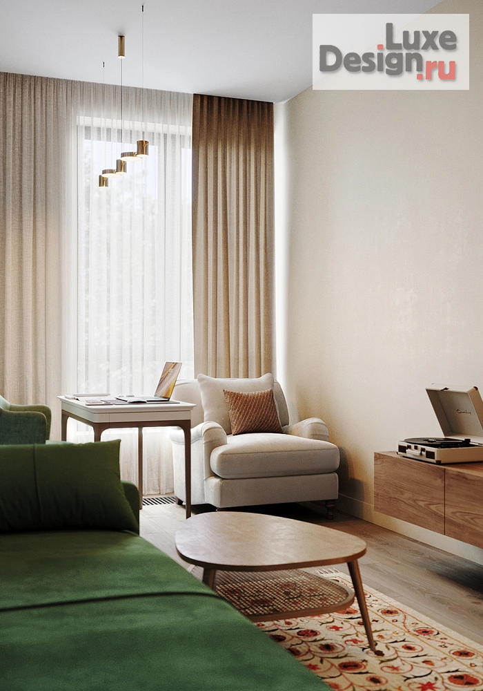 Дизайн интерьера двухкомнатной квартиры "Удобная квартира в уютных материалах" (фото 37)