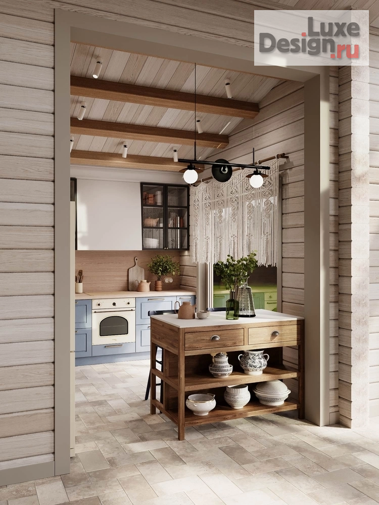 Дизайн интерьера загородного дома "Срубовой дом на Волге" (фото 5)