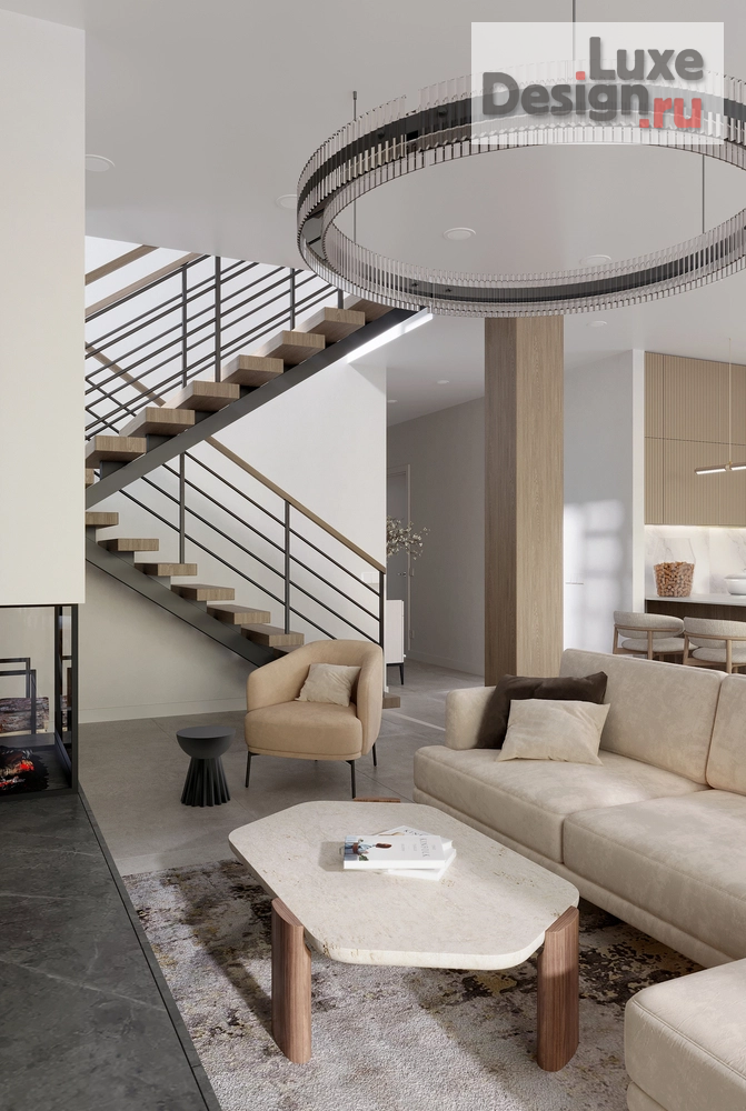 Дизайн интерьера загородного дома "Дом в сосновом лесу" (фото 7)