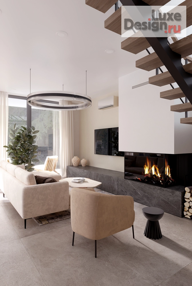 Дизайн интерьера загородного дома "Дом в сосновом лесу" (фото 12)