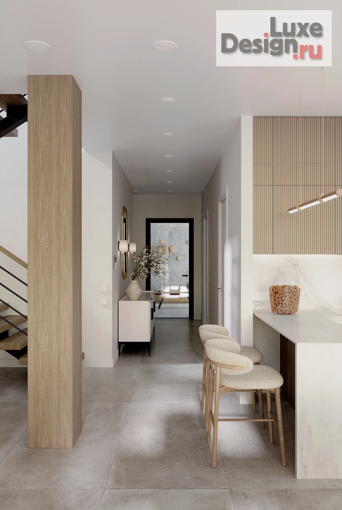 Дизайн интерьера загородного дома "Дом в сосновом лесу" (фото 2)