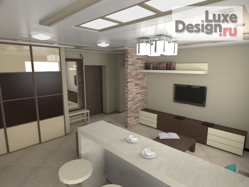 Дизайн интерьера трехкомнатной квартиры "Проект квартиры" (фото 9)