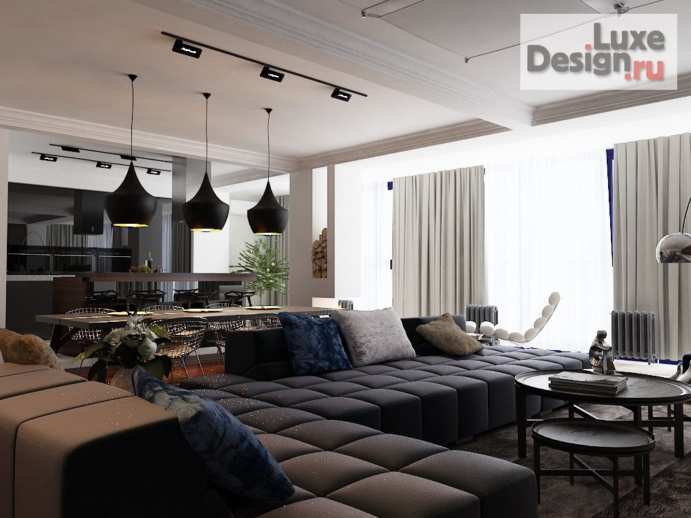 Дизайн интерьера апартаментов "Проект интерьера" (фото 1)