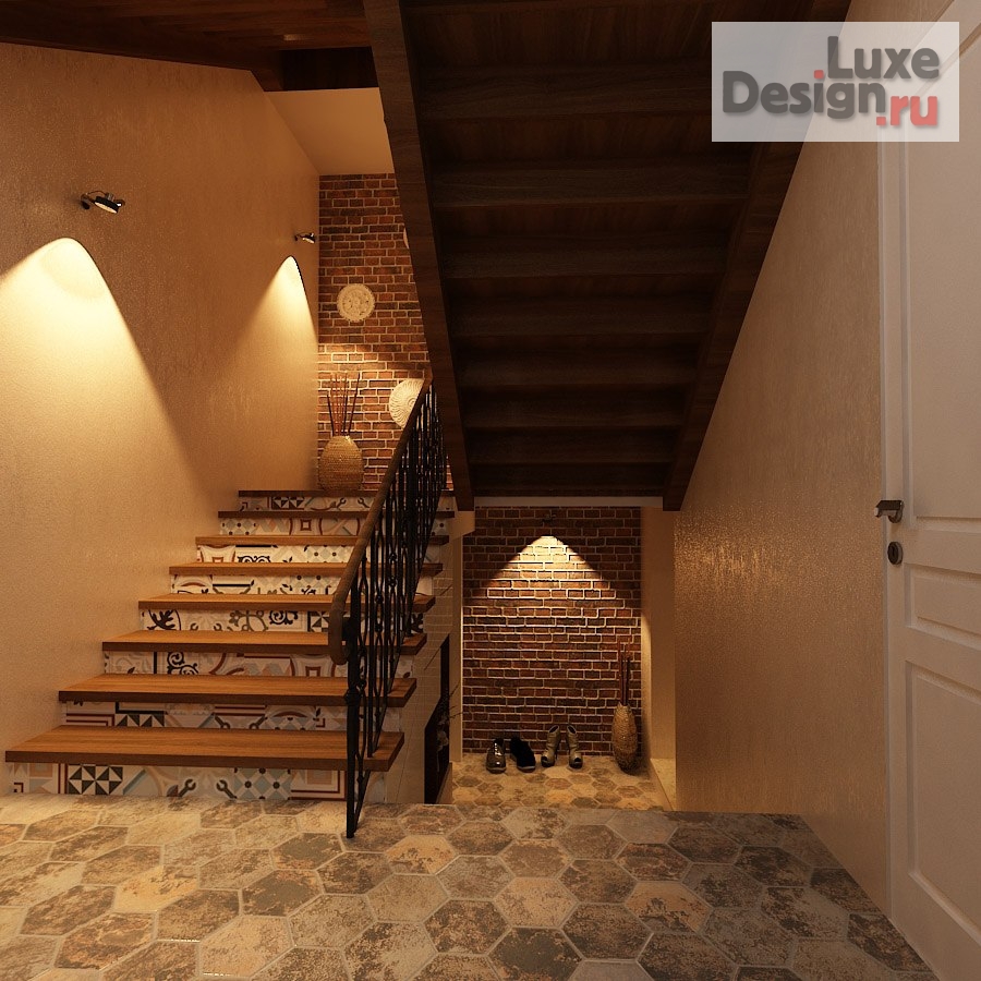 Дизайн интерьера коттеджа "Проект "Средиземноморский лофт"" (фото 13)