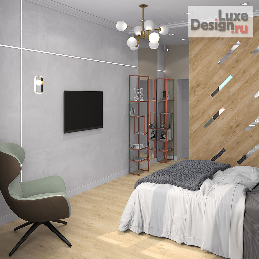 Дизайн интерьера трехкомнатной квартиры "Квартира 3-к, ул. Самарская, 104 м2" (фото 2)