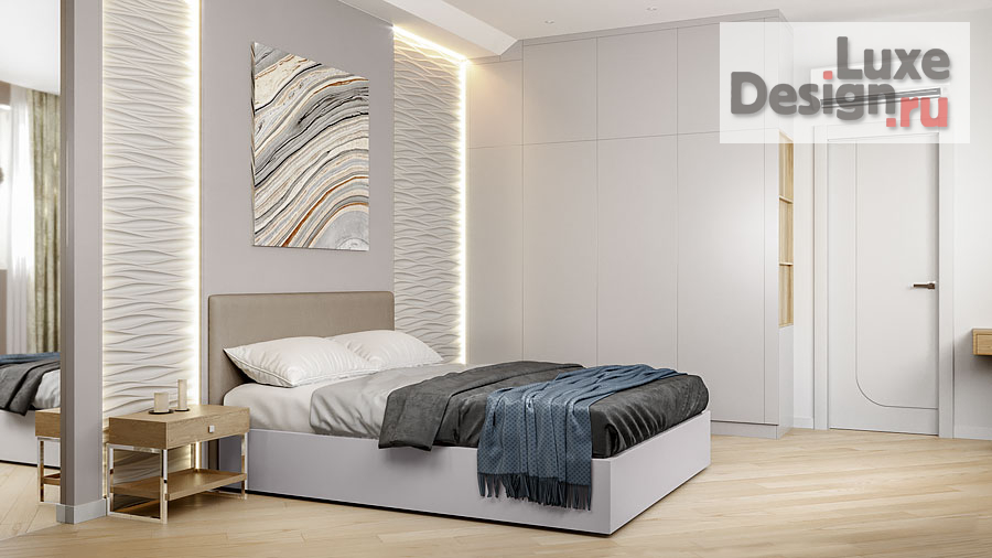 Дизайн интерьера двухкомнатной квартиры "Квартира 2‑к, 80 м2 ЖК Ладья" (фото 2)