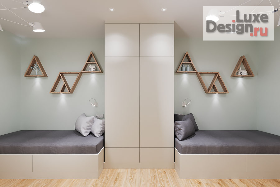 Дизайн интерьера двухкомнатной квартиры "Квартира 2-к, 72 м2, ЖК Фаворит" (фото 5)