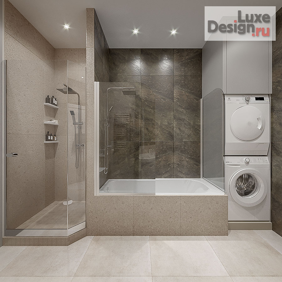 Дизайн интерьера двухкомнатной квартиры "Квартира 2‑к, 80 м2 ЖК Ладья" (фото 5)