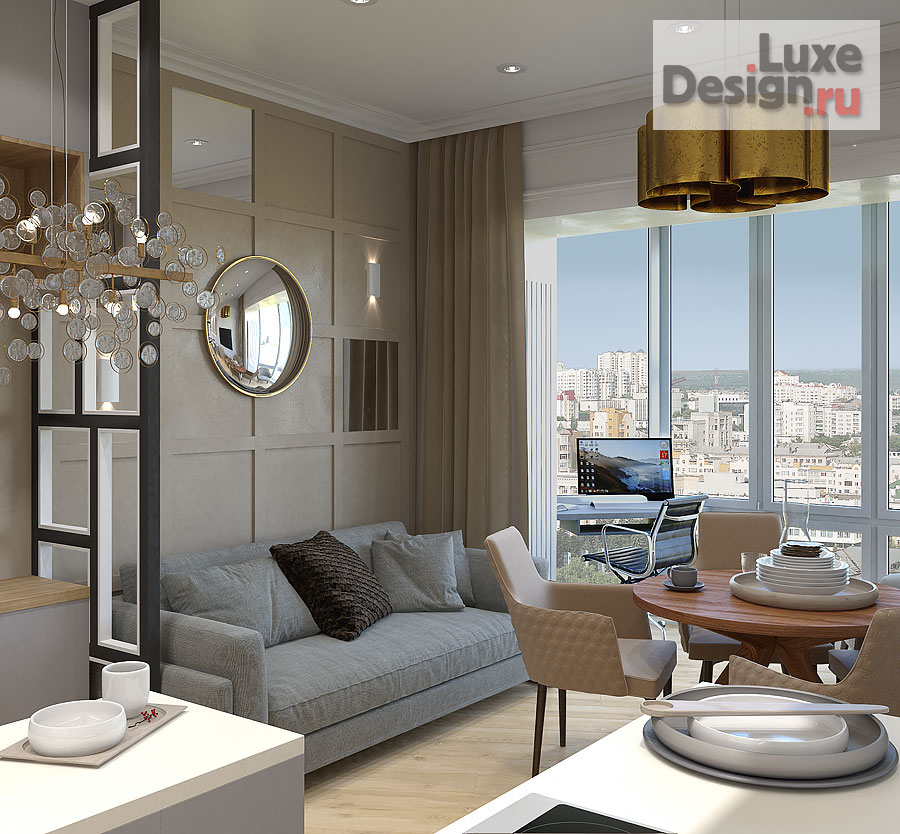 Дизайн интерьера трехкомнатной квартиры "Квартира 3-к, ул. Самарская, 104 м2" (фото 5)