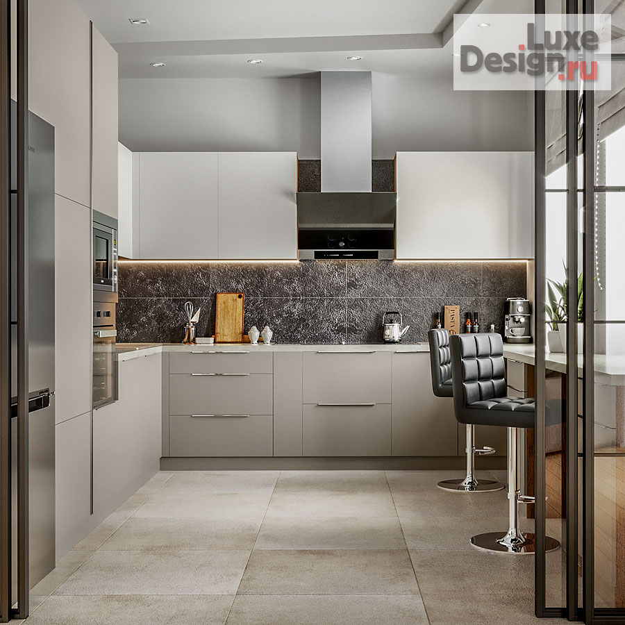 Дизайн интерьера двухкомнатной квартиры "Квартира 2‑к, 80 м2 ЖК Ладья" (фото 8)