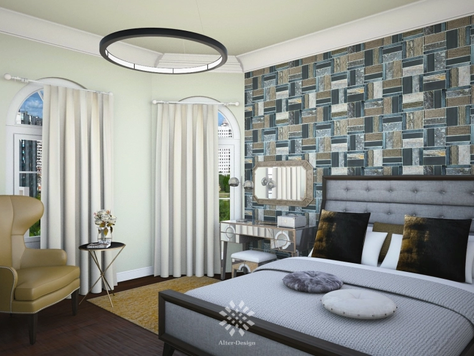 Дизайн интерьера комнаты в Самаре "Спальня "Sorbet""